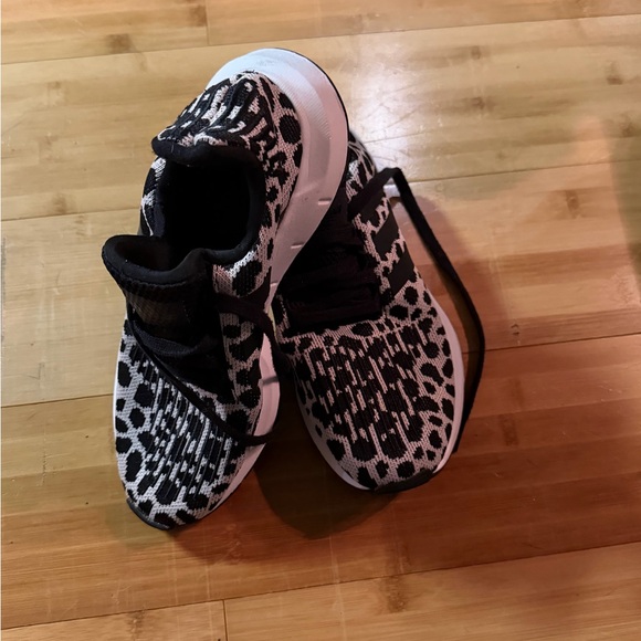 adidas Shoes - adidas Black and White Patterned Sneakers